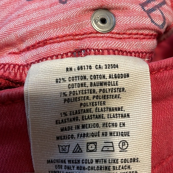 Pilcro and the Letterpress women’s 28 6 jeans pants pink skinny mid rise ankle - Picture 8 of 9